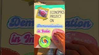 Economics project on demonetisation economicsproject sstproject demonetisation shorts [upl. by Novoj]