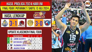 Hasil Final Four Proliga 2024 Hari iniLAVANI VS STIN BINUpdate Klasemen Proliga 2024 Final Four [upl. by Miharbi]