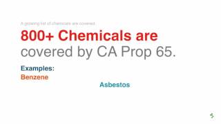 Overview of CA Prop 65 [upl. by Gladdie]