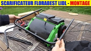 scarificateur aerateur florabest lidl montage mounting scarifier aerator vertikutierer rasenlüfter [upl. by Bourke347]