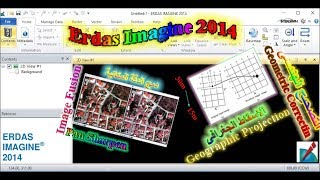 Erdas Imagine 2014 Landsat images geometric correction and pansharpen [upl. by Htes]