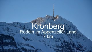 Rodeln Kronberg Appenzell Schweiz 7 km Der Alpenrodler [upl. by Aynatahs]