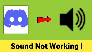 Discord Sound Not Working Problem Solved [upl. by Schnorr319]