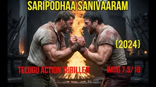 Saripodhaa Sanivaaram 2024 Movie Explained in HindiUrdu  Telugu Action Thriller  Vinod [upl. by Heins140]