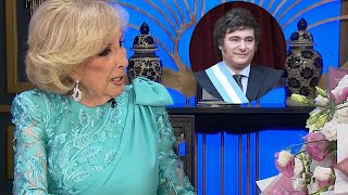 La reacción de Mirtha con el regalo de Milei por su cumpleaños quotUsted dice que hay que ahorrarquot [upl. by Eri]