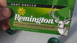 Remington Copper Solid Sabot  12 Ga  Smoothbore vs Rifled Choke [upl. by Eciral]