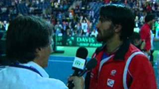 Davis Cup Interview Janko Tipsarevic [upl. by Busiek]