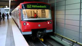 UBahn Nürnberg Bahnhof Flughafen U2 HD [upl. by Nemhauser]