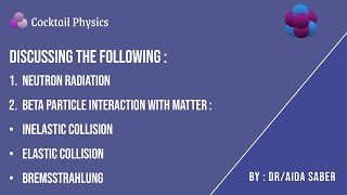 Neutron Radiation and Beta Particle Interactions [upl. by Odragde]