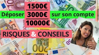 DEPOT D’ARGENT LIQUIDE SUR SON COMPTE  CONSEILS amp RISQUES [upl. by Ahsyekal]