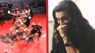 UFC Fighter Elias Theodorou Reacts to Team MMA [upl. by Balfore458]