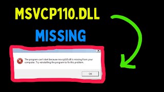 Fix MSVCP110 dll is missing from your computer English [upl. by Ellac262]