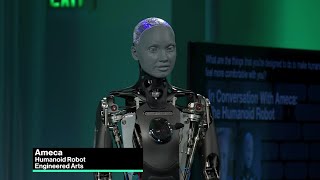 EA’s Ameca the AI Powered Robot Discusses the Future [upl. by Annie341]