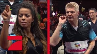 Stefan Effenberg amp Max Hopp vs Fernanda Brandao amp Rob Cross  Gruppenphase  Promi Darts WM [upl. by Emee]