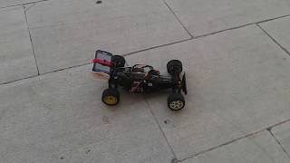 Kyosho Optima mid custom brushless test and speedrun 65 kmh [upl. by Judi]