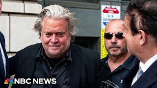 Steve Bannon released from prison after 4month contempt of Congress sentence [upl. by Duhl252]