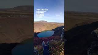 Kerid Crater in Iceland is a different planet 🤩🤯😱 travelshorts iceland crater [upl. by Iam]