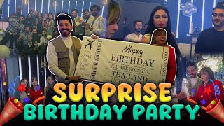 Surprise Birthday Party  Madiha ne mujy Trip Gift Kia  Mj Ahsan Vlog [upl. by Trager]