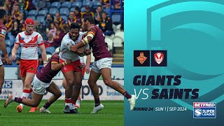 Highlights  Huddersfield Giants v St Helens  2024 Betfred Super League Round 24 [upl. by Petrie]