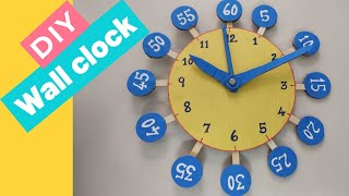 How to make a learning clock for kidsClock model for school projects Clock craft [upl. by Gearalt]