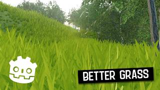 Better Grass For Your TERRAIN in Godot  TerraBrush DevLog [upl. by Dott]