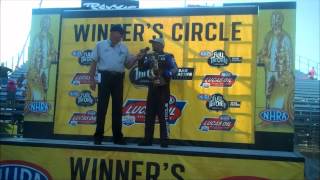 Winners Circle Antron Brown at Texas Motorplex [upl. by Iramaj]