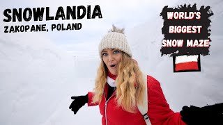 Snowlandia Zakopane Poland  Worlds Largest Snow Maze [upl. by Gigi]