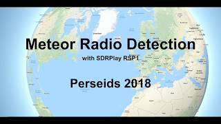 Meteor Radio Detection  Perseids 2018 [upl. by Anahsat]