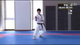 HEIAN NIDAN Masao Kagawa  Takato Soma Shotokan Karate Kata [upl. by Lamok]