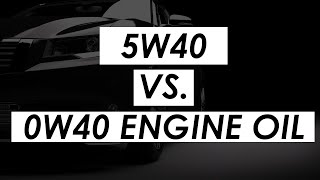 5W40 vs 0W40 engine oil comparison [upl. by Alansen]