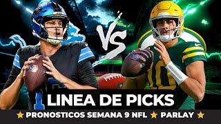 PRONOSTICOS SEMANA 9 NFL 🔥PARLAY GRATIS🔥 [upl. by Lorene]