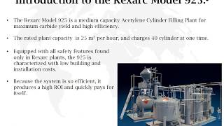 Model 925  Acetylene Cylinder Filling Plant by Rexarc International Inc [upl. by Eardnoed]