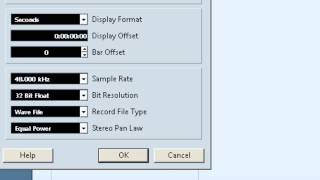 Cubase Sample Rate and Bit Resolution [upl. by Maidel]
