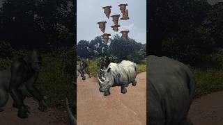 Gorilla Rhinoceros And Bat shorts shortsfeed shortsviral [upl. by Emya]