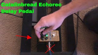 ✅ How to Use Catalinbread Echorec Guitar Delay Pedal Review [upl. by Adiasteb]