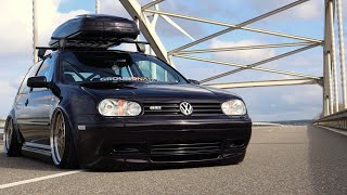 Bagged VW MK4 GTI  VagsFinest  18 20vt [upl. by Natalina]