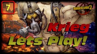 Borderlands 2 Krieg Lets Play Ep 7 Axes to the Face For Everyone In Bloodshot Stronghold [upl. by Eisoj301]