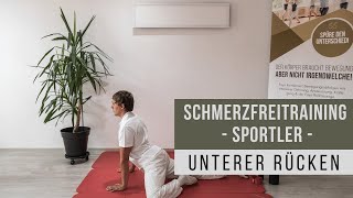 Schmerzfreitraining für Sportler  Unterer Rücken [upl. by Yrekcaz73]