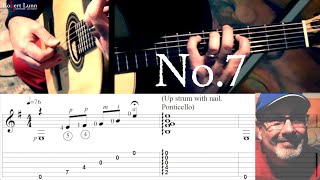 Fragment No 7  Full Tutorial with TAB  Classical Guitar [upl. by Wiltsey551]