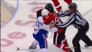 Brendan Gallagher vs Cory Conacher May 5 2013 [upl. by Obmar]