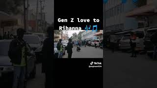 Genz in kenya protesting using Rihanna songs rihanna the love we have [upl. by Nilson]