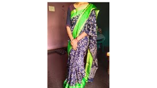 meesho dola silk sare only rupees 400party wear saree meesho saree [upl. by Aneleairam615]