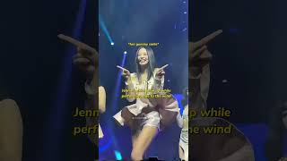 Jennie and her flying skirt 🤣 jennie blackpink [upl. by Shelly]