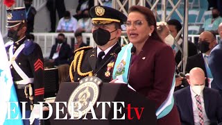 Xiomara Castro dice «no más narcotráfico ni crimen organizado» en Honduras [upl. by Jaal236]