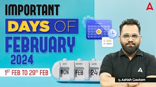 February 2024 Important Days and Themes  February Current Affairs 2024  Adda247 [upl. by Sezen]