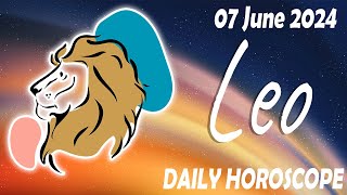 LEO ❤️ daily HOROSCOPE TODAY  June 07 2024 ♌️ 💫 ⭐️ 🌞 LEO love HOROSCOPE ✅ 💫 ⭐️ [upl. by Arinay560]