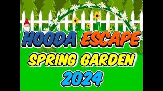 Hooda Escape Spring Garden 2024  Walkthrough  Hints  Cheats [upl. by Ezitram]