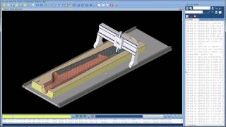 Automated Fibre Placement  wind blade VERICUT Composite CNC simulation [upl. by Decker]