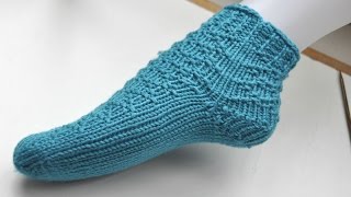 Socken stricken  Super Easy Socken von der Spitze  Teil 3  Die Ferse [upl. by Elyse]