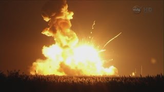 NASA rocket explodes during launch at Wallops Island [upl. by Haelam]